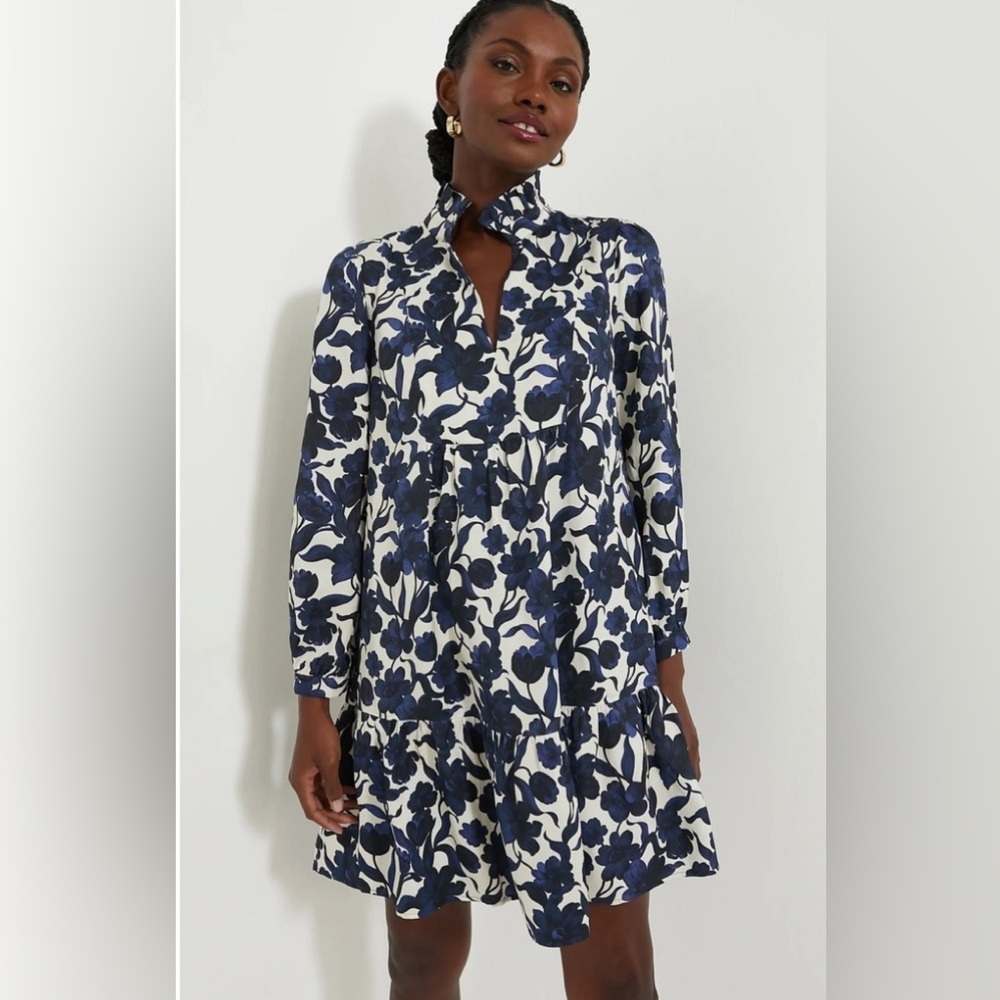 NWT TUCKERNUCK Blue Poppy Palmerston Dress pockets size S - Picture 3 of 9